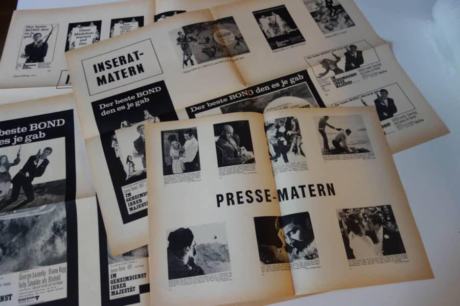 On Her Majestys Secret Service original release german pressbook